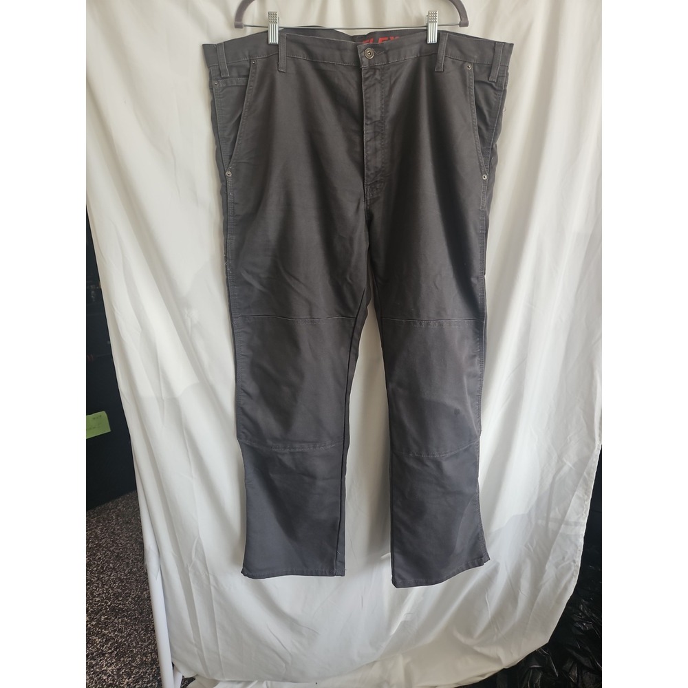 Dickies Flex Mens 44x32 Gray Work Pants Stretch Relaxed Fit
